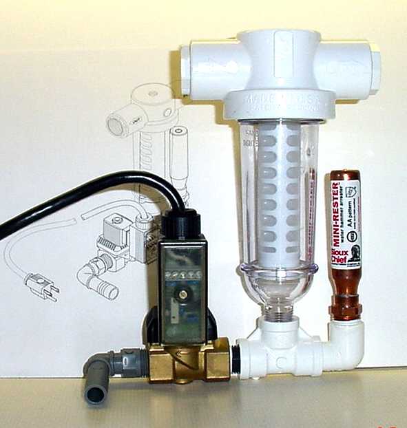 The Auto-Flush system overall Dimensions